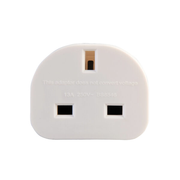 UK non-earthed appliances to most European sockets