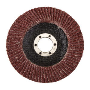 Heavy duty aluminium oxide cloth bonded to fibreglass backing disc