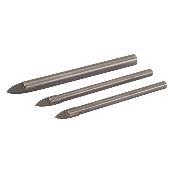 Spear-headed carbon steel drill bits