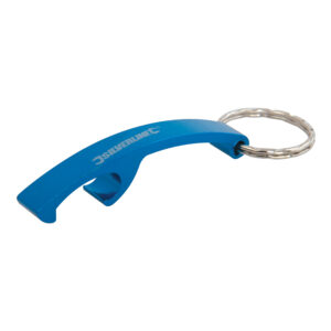 Anodised aluminium & steel keyring