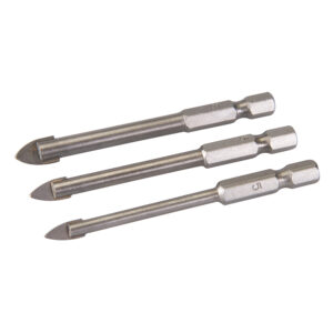 Spear-headed carbon steel drill bits