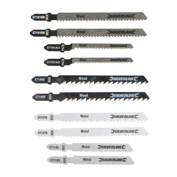 Handy set of the most popular bayonet fitting jigsaw blades