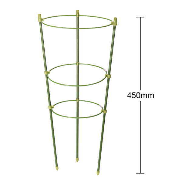 Rings support growing plants