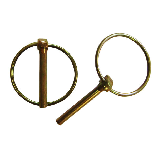 Self-locking large ring holds pin securely in place but is easily removed