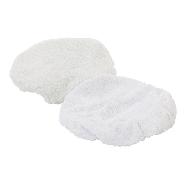 Includes synthetic textile bonnet & synthetic wool bonnet