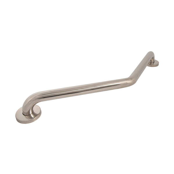 Durable stainless steel grab bar with polished finish