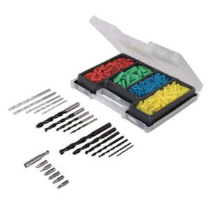 Multi-surface drill bit & wall plug set