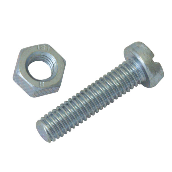 Cross-slotted pan-head machine screws