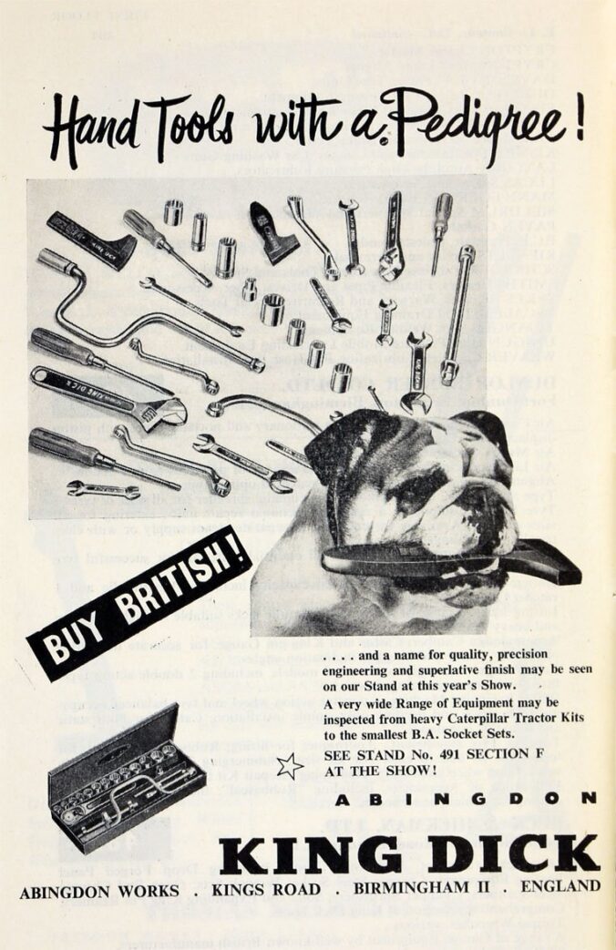 vintage poster for king dick tools